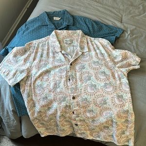 Mens Sz Large short sleeve shirt bundle! Fair Harbor / Rhythm.